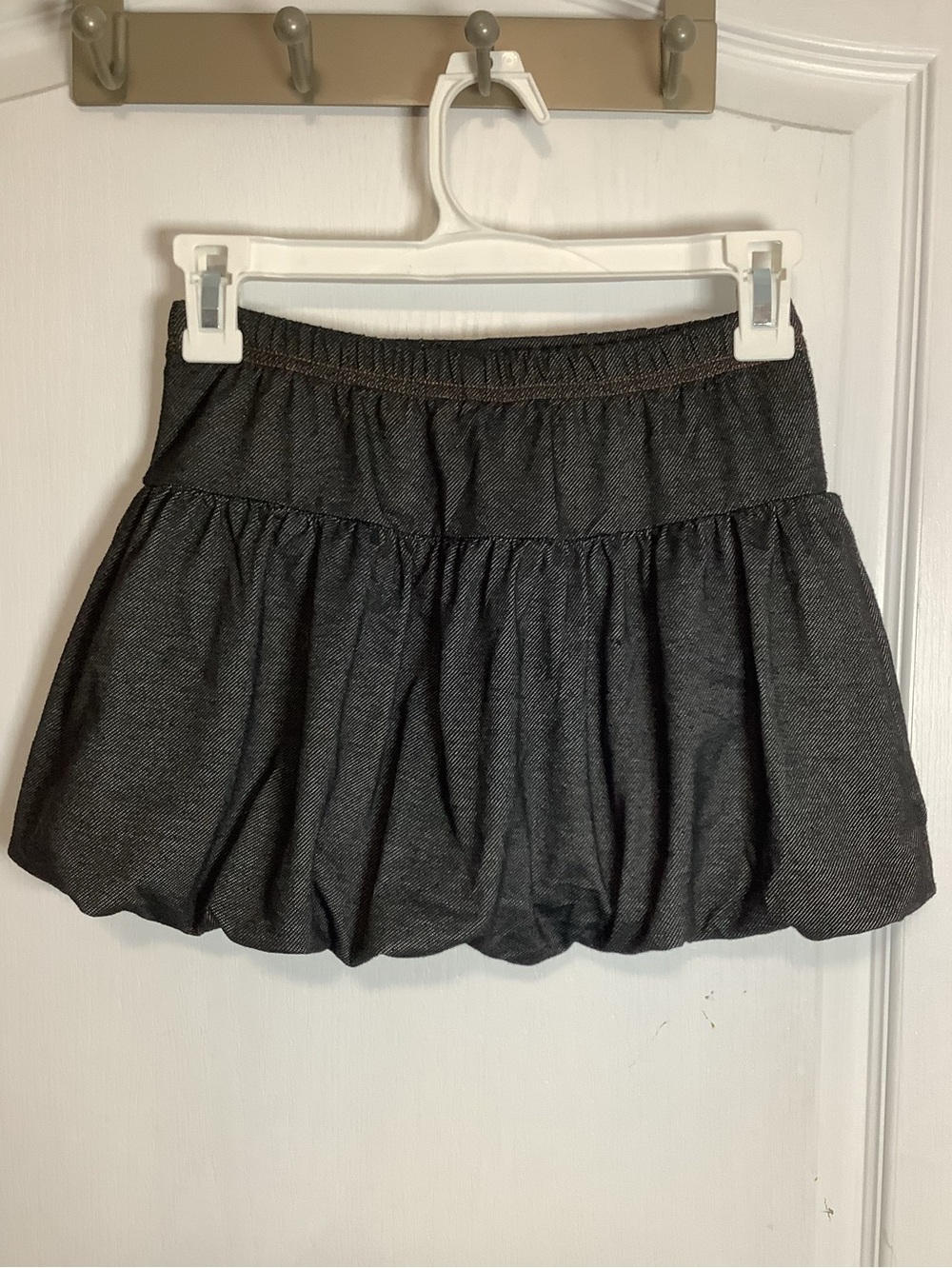Y2K Arizona Charcoal Bubble Mini Skort - Dark Gray